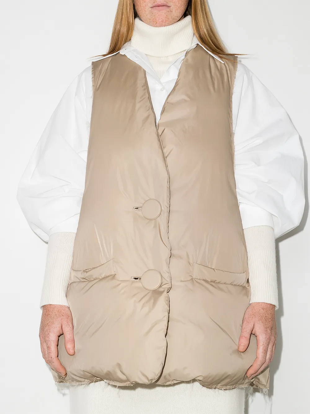 RAF SIMONS 21aw padded oversized gilet - ベスト