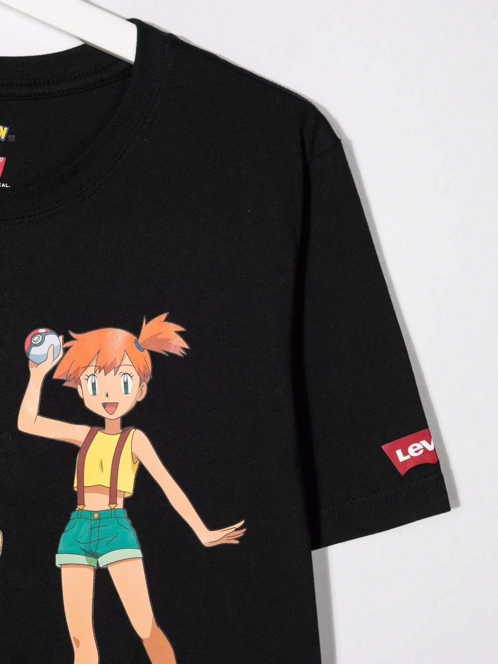 Shop Levi's Teen Pokemon-print Cotton T-shirt In Black