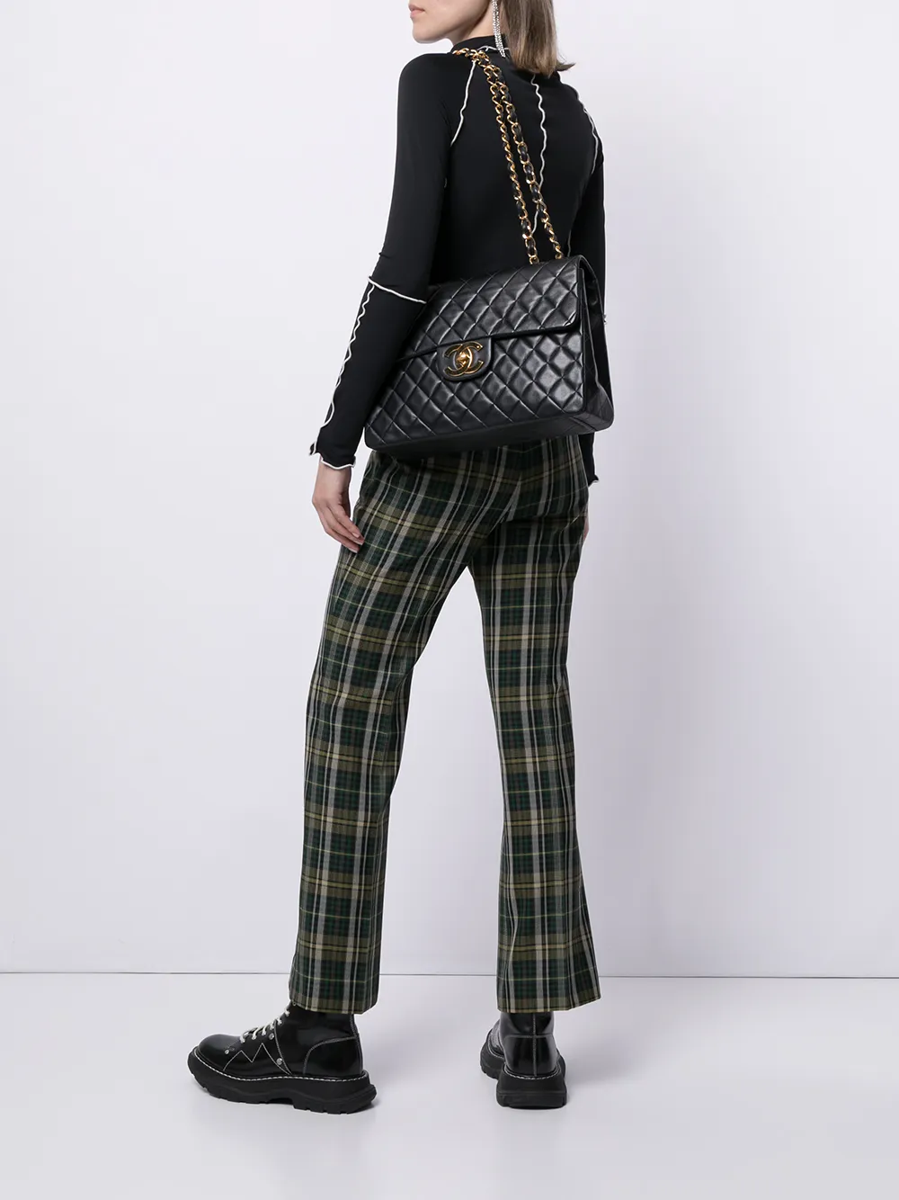 фото Chanel pre-owned сумка на плечо jumbo classic flap 1992-го года