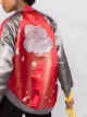 UNDERCOVER graphic-print panelled bomber jacket