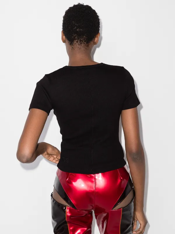 Ksubi short-sleeved Cropped T-shirt | Black | FARFETCH ZA