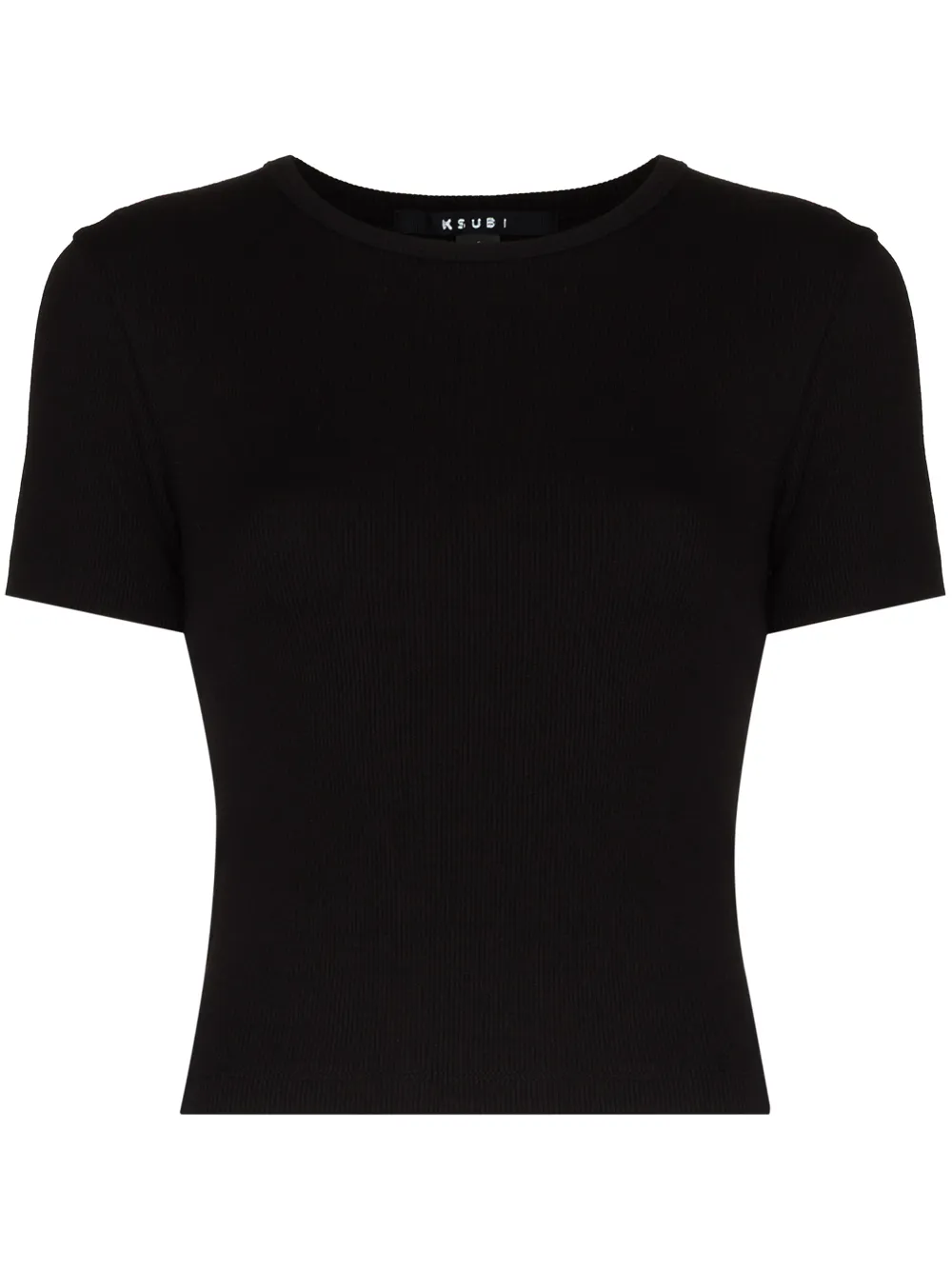 short-sleeved cropped T-shirt