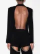 Mônot open-back double-breasted blazer