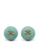 Image 1 of Chanel Pre-Owned 1994 CC button earrings