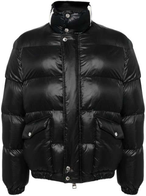 Alexander McQueen graffiti logo-print padded jacket Men