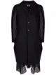Image 1 of Comme Des Garçons Comme Des Garçons layered-detail single-breasted coat