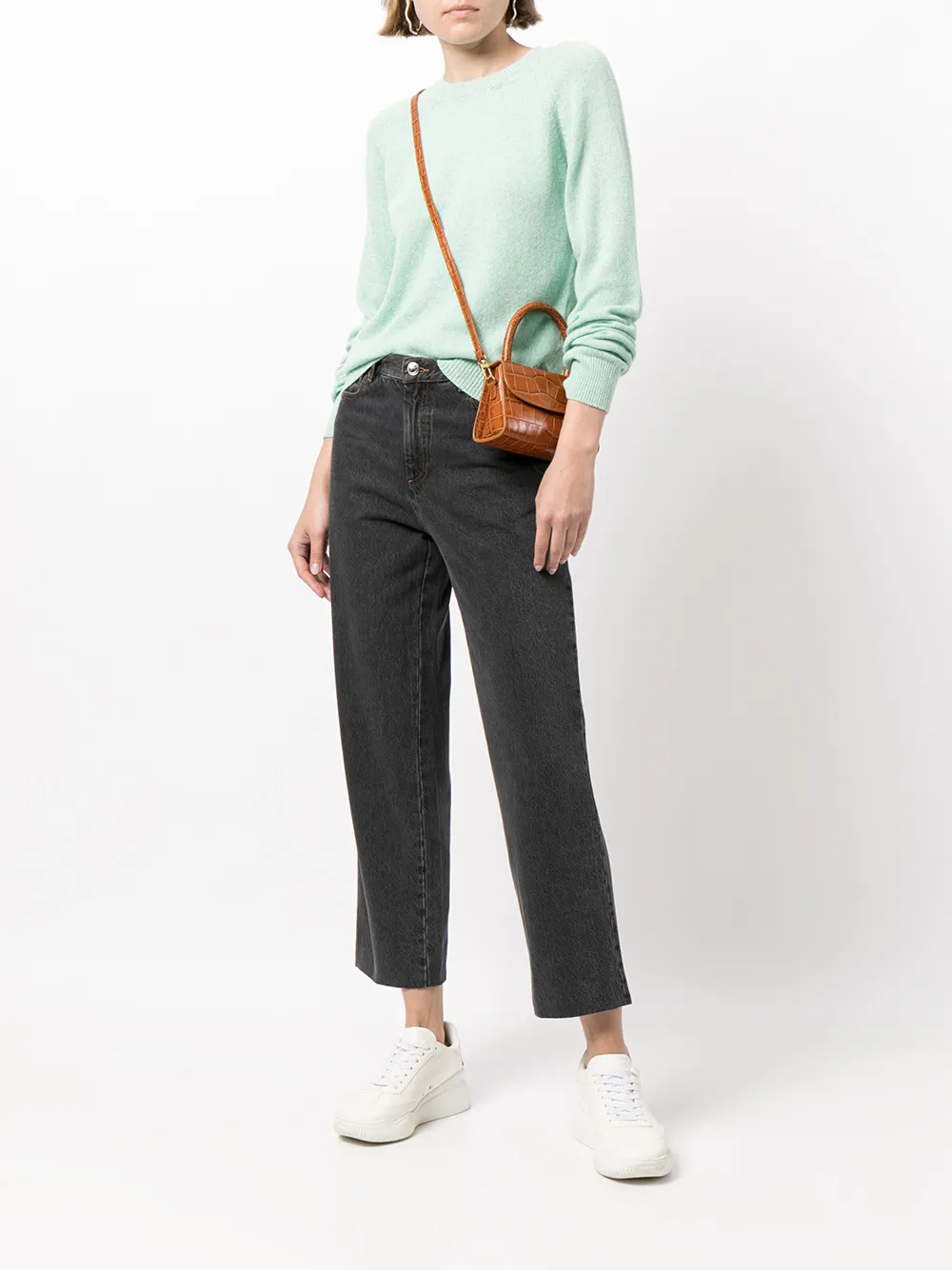 A.P.C. Trui met geribbelde afwerking Groen