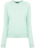 A.P.C. fine-knit ribbed-trim jumper - Green