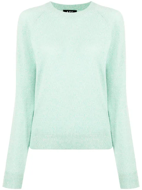 A.P.C. fine-knit ribbed-trim jumper 
