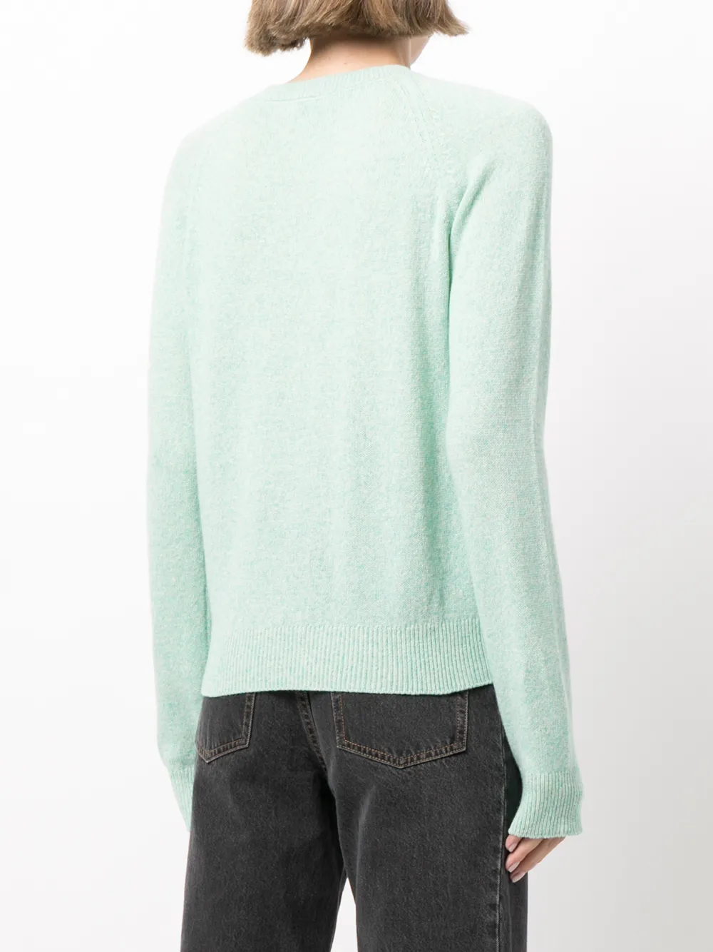 A.P.C. Trui met geribbelde afwerking Groen