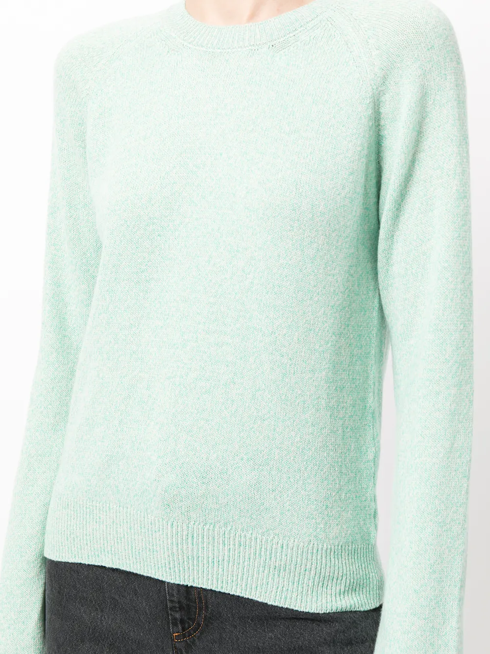 A.P.C. Trui met geribbelde afwerking Groen