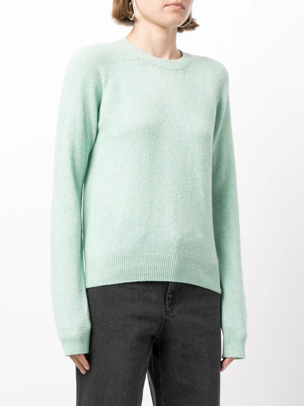 A.P.C. Trui met geribbelde afwerking Groen