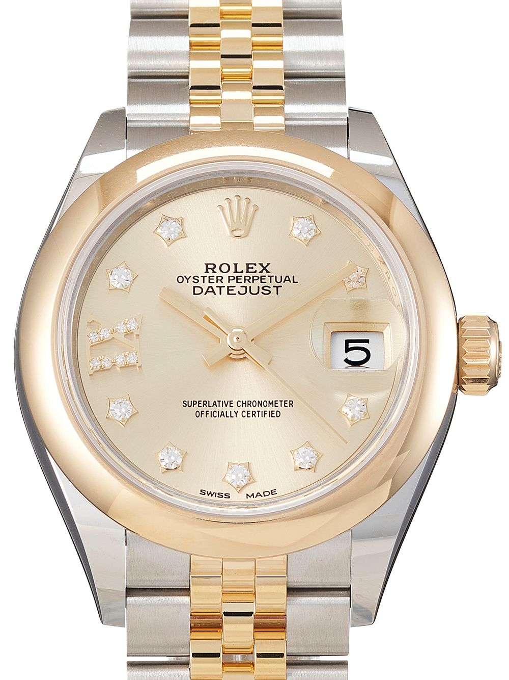 фото Rolex наручные часы lady-datejust pre-owned 28 мм 2021-го года