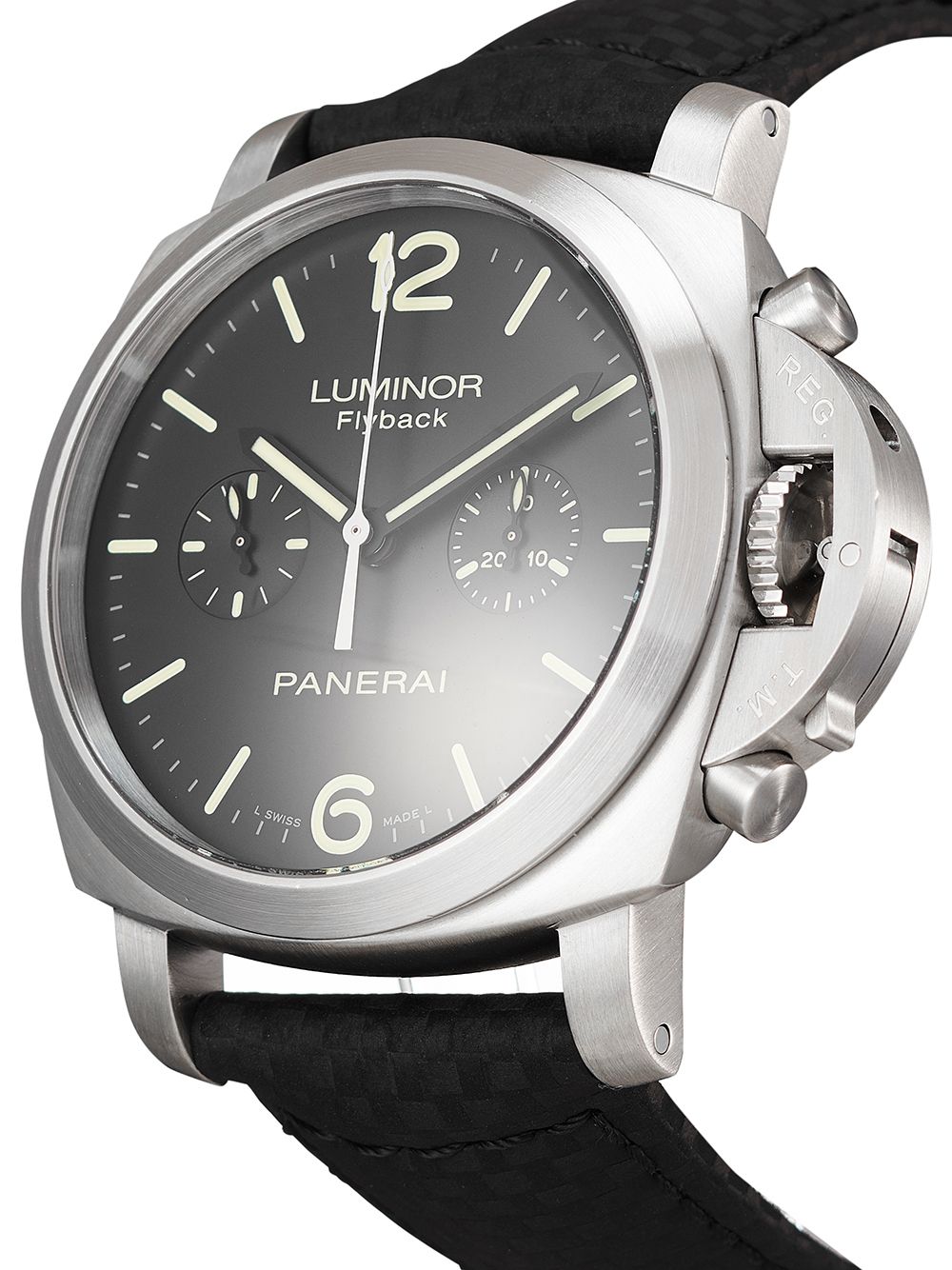 фото Panerai наручные часы luminor 1950 chronograph flyback pre-owned 44 мм 2011-го года