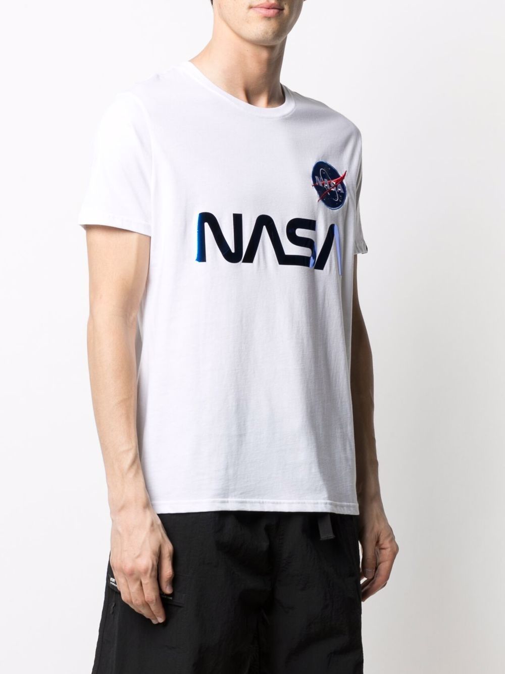 фото Alpha industries футболка со светоотражающим принтом nasa