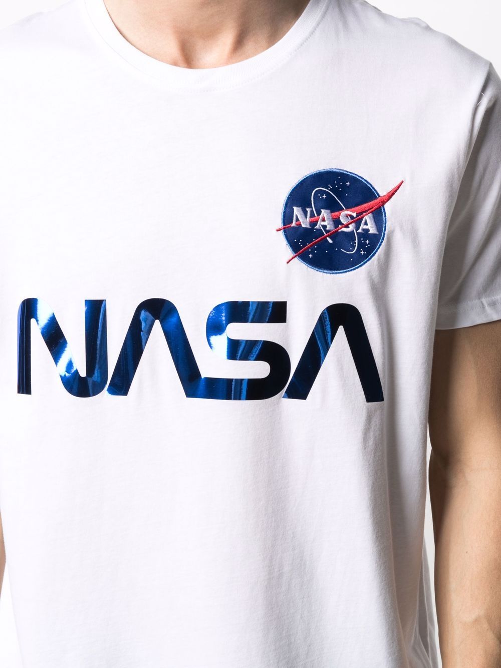 фото Alpha industries футболка со светоотражающим принтом nasa