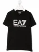 Image 1 of Emporio Armani Kids logo-print cotton T-shirt