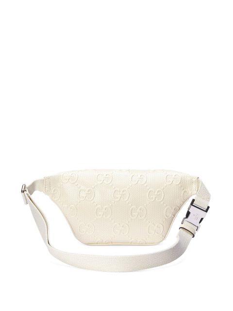 white purse belt