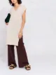 Image 2 of Malo side-slit fine-knit top