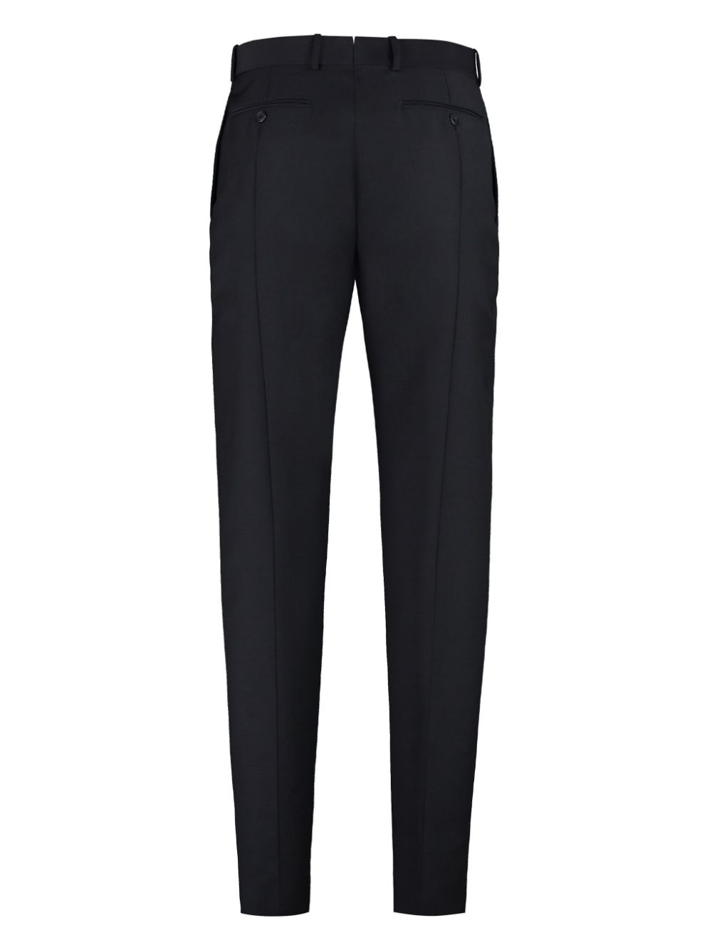 Alexander McQueen pressed-crease tailored trousers Men