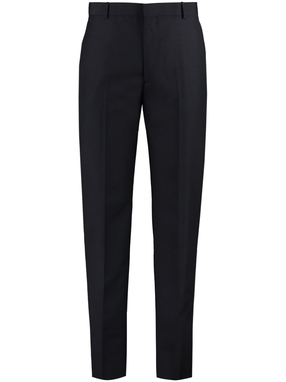 Alexander McQueen pressed-crease tailored trousers Men