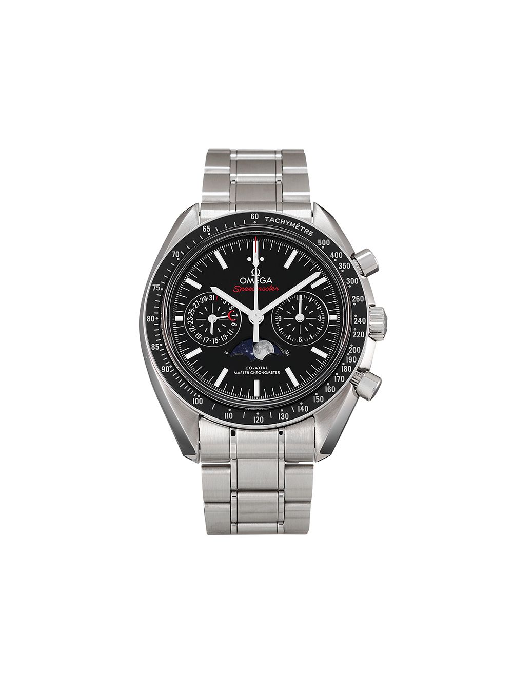 Pre-owned Omega 2020  Speedmaster Moonwatch Co-axial Master Chronometer Moonphase Chronograph 44.25mm In Black