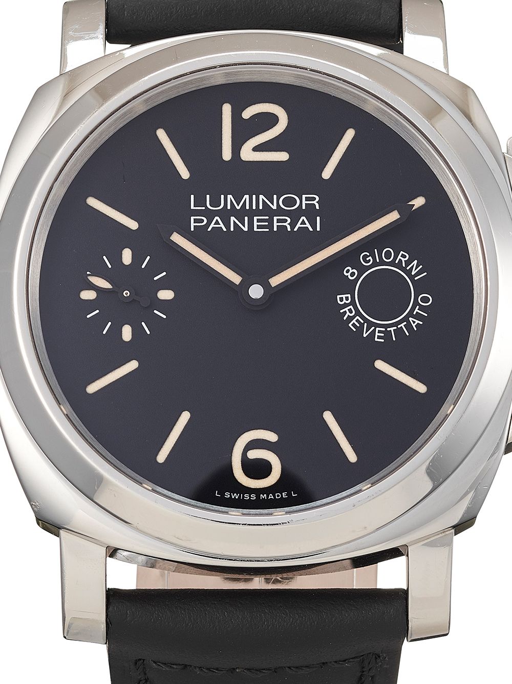 фото Panerai наручные часы luminor marina 8 days acciaio pre-owned 44 мм 2016-го года