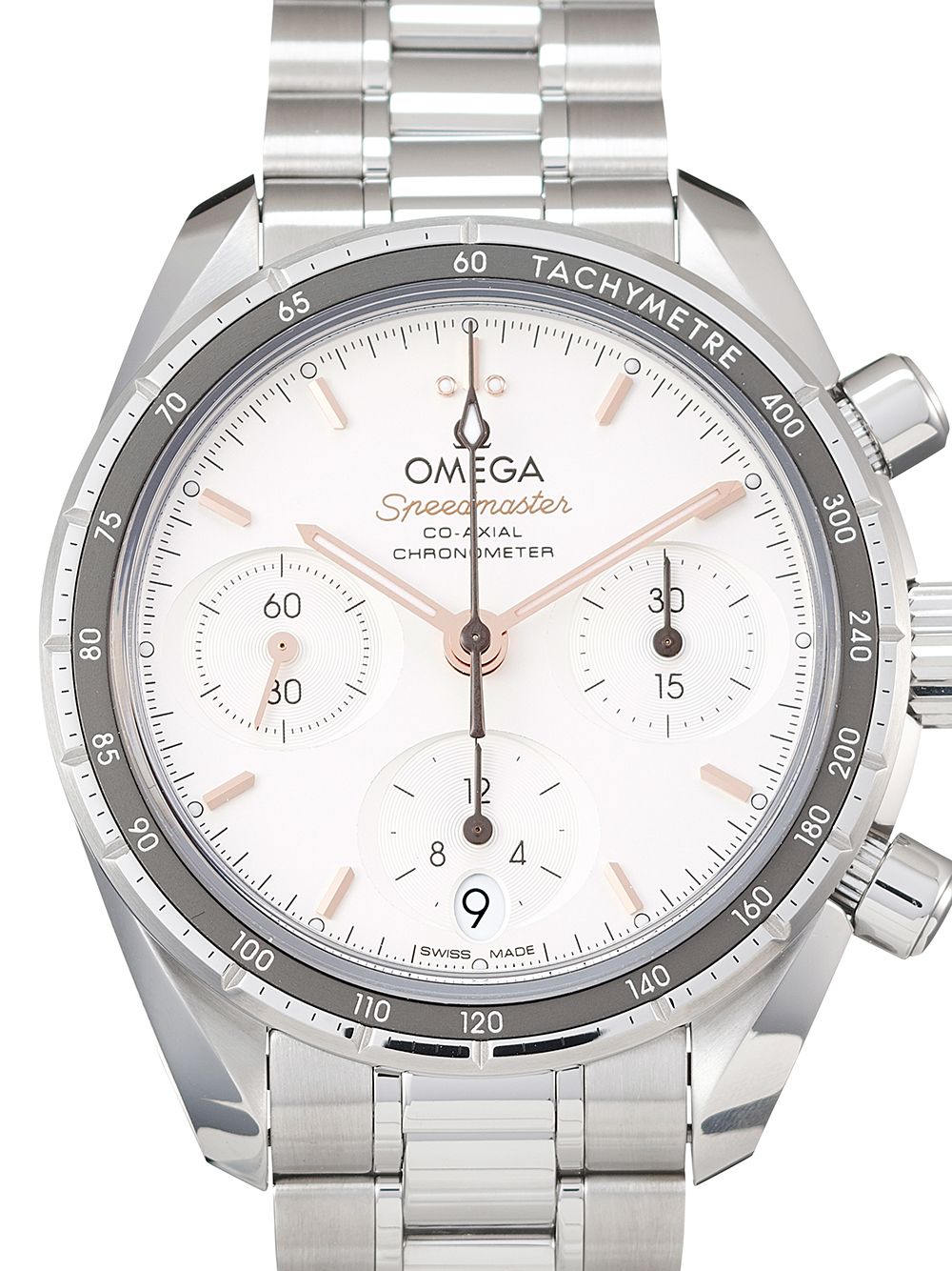 фото Omega наручные часы speedmaster 38 co-axial chronograph pre-owned 38 мм 2021-го года