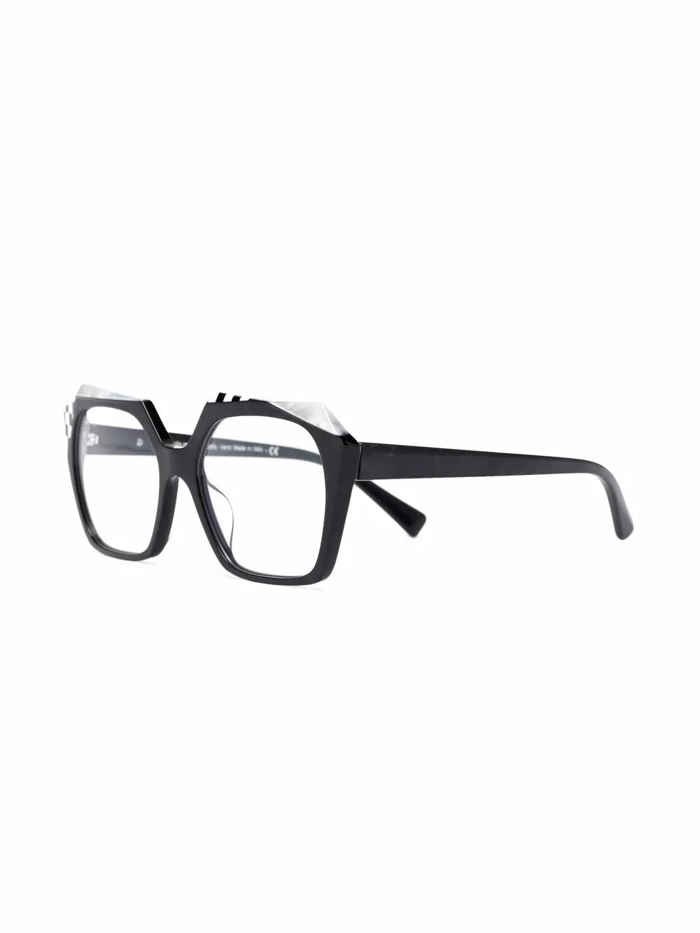 Alain Mikli check-detail angular square glasses | Image 2