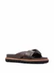 Image 2 of Studio Amelia crossover strap leather sandals