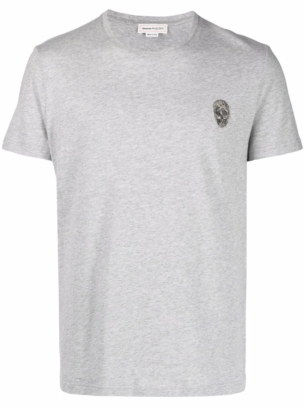 ALEXANDER MCQUEEN SKULL PATCH COTTON T-SHIRT