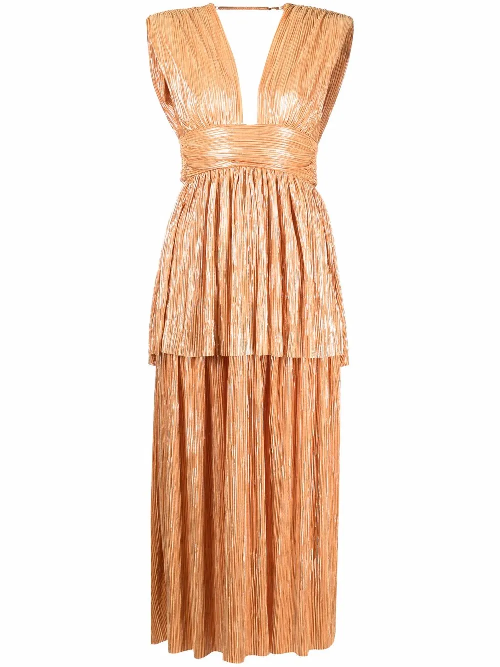 SABINA MUSAYEV OPHELIA PLEATED MAXI DRESS