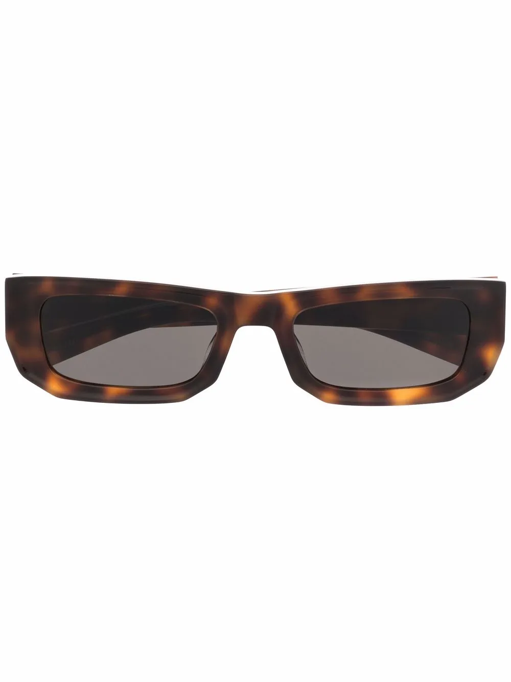 

FLATLIST lentes de sol con armazón rectangular estilo carey - Marrón