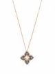 Image 1 of Roberto Coin 18kt rose gold Venetian Princess diamond pendant necklace