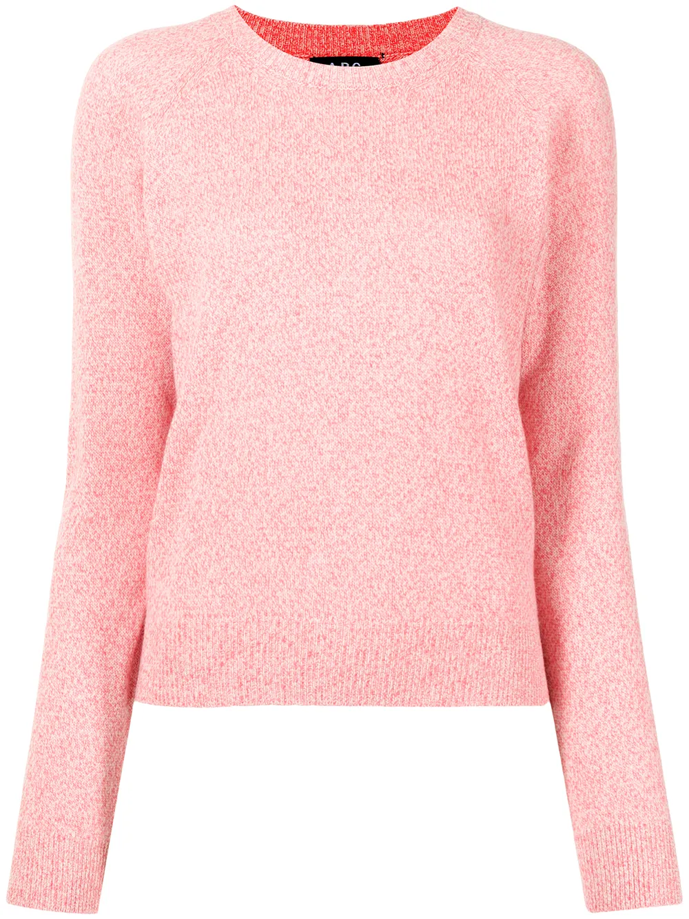 A.P.C. fine-knit ribbed-trim jumper | Pink | Image 1