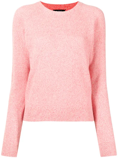 A.P.C. fine-knit ribbed-trim jumper 