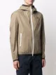 Blauer shoulder-logo zip-up hooded jacket