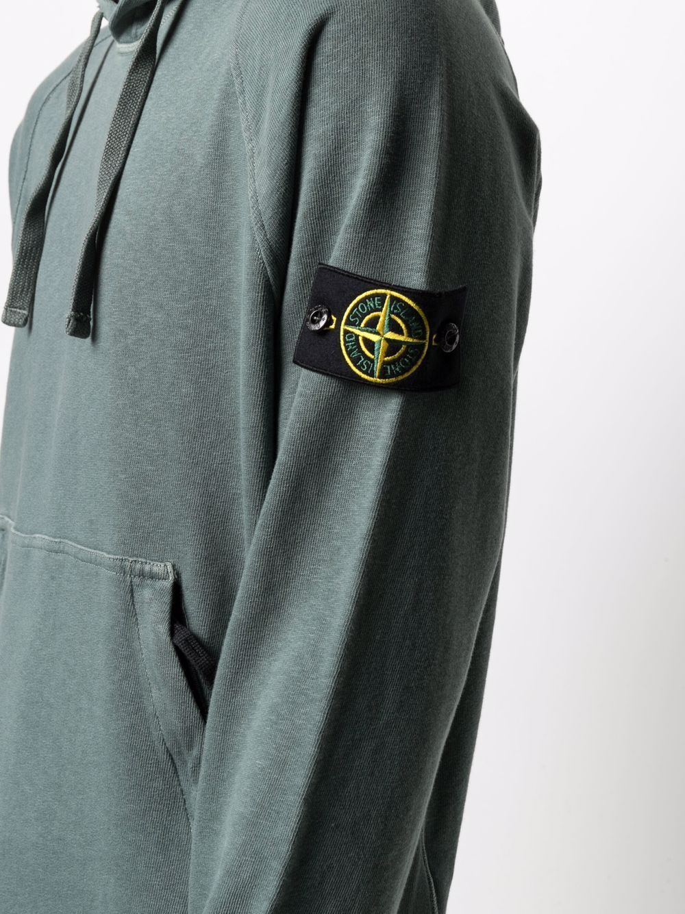 фото Stone island худи с длинными рукавами и нашивкой-логотипом