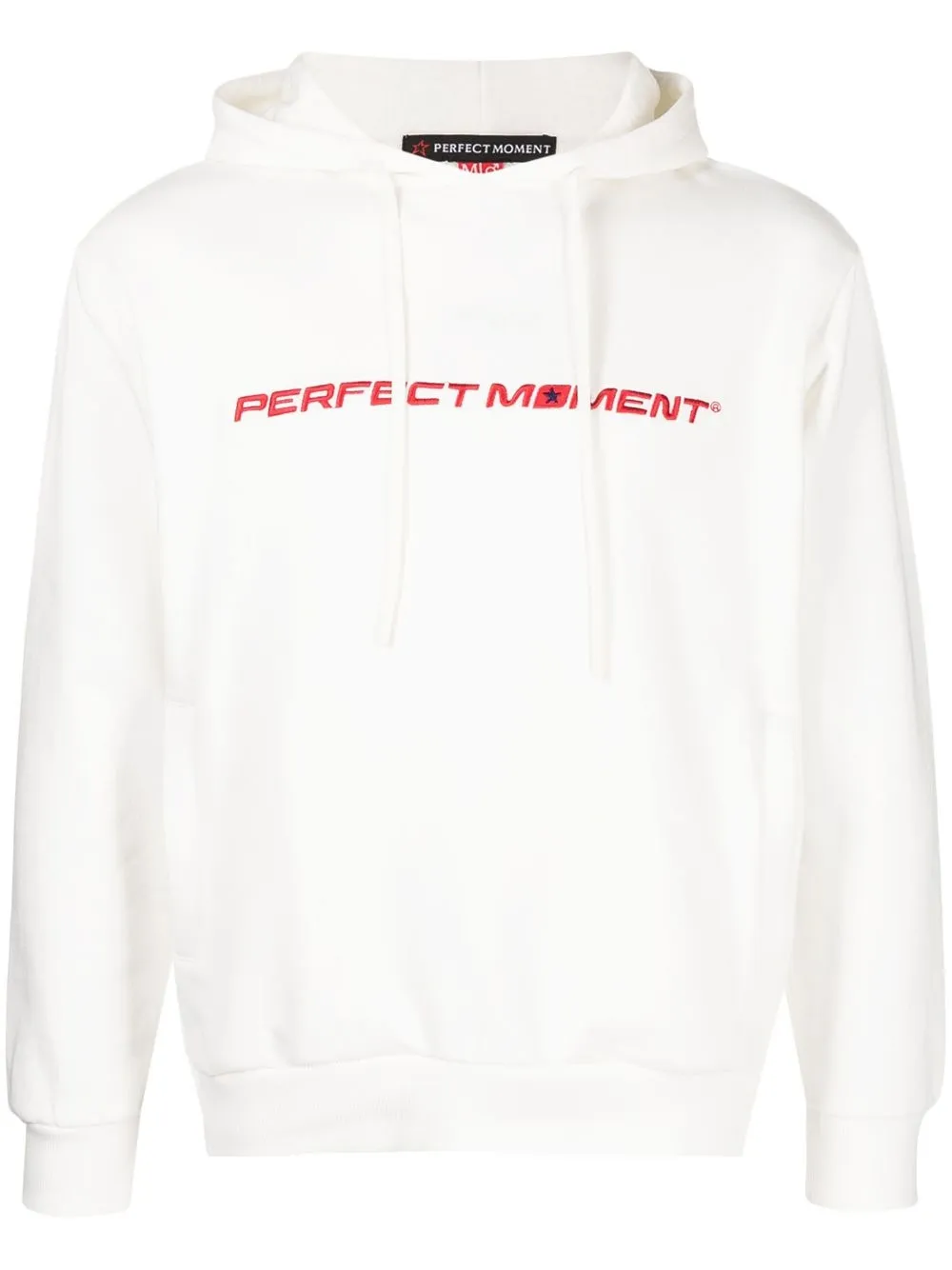 

Perfect Moment PM logo-embroidered hoodie - White