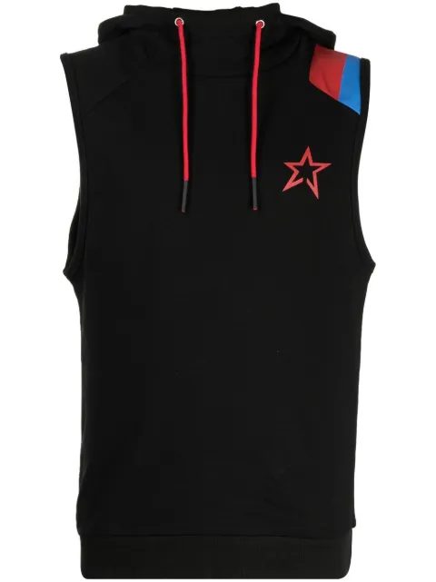 Perfect Moment Super Stripe sleeveless training hoodie