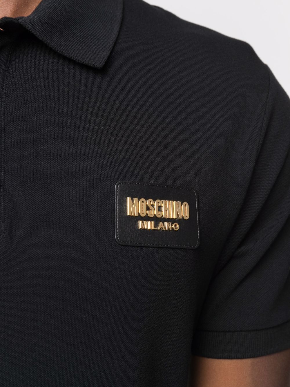 фото Moschino рубашка поло с логотипом