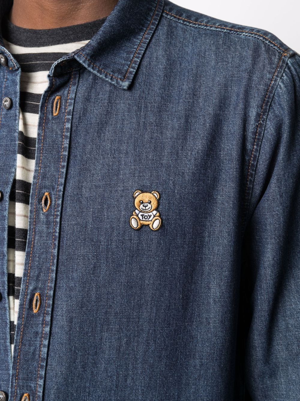 фото Moschino рубашка teddy bear с длинными рукавами