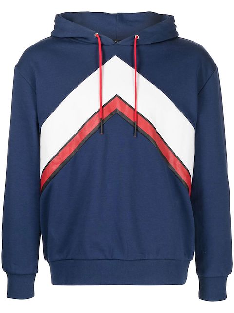 Perfect Moment Chevron drawstring hoodie