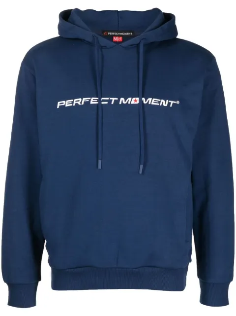 Perfect Moment PM logo-embroidered hoodie