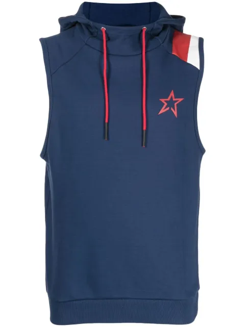 Perfect Moment Super Stripe sleeveless training hoodie