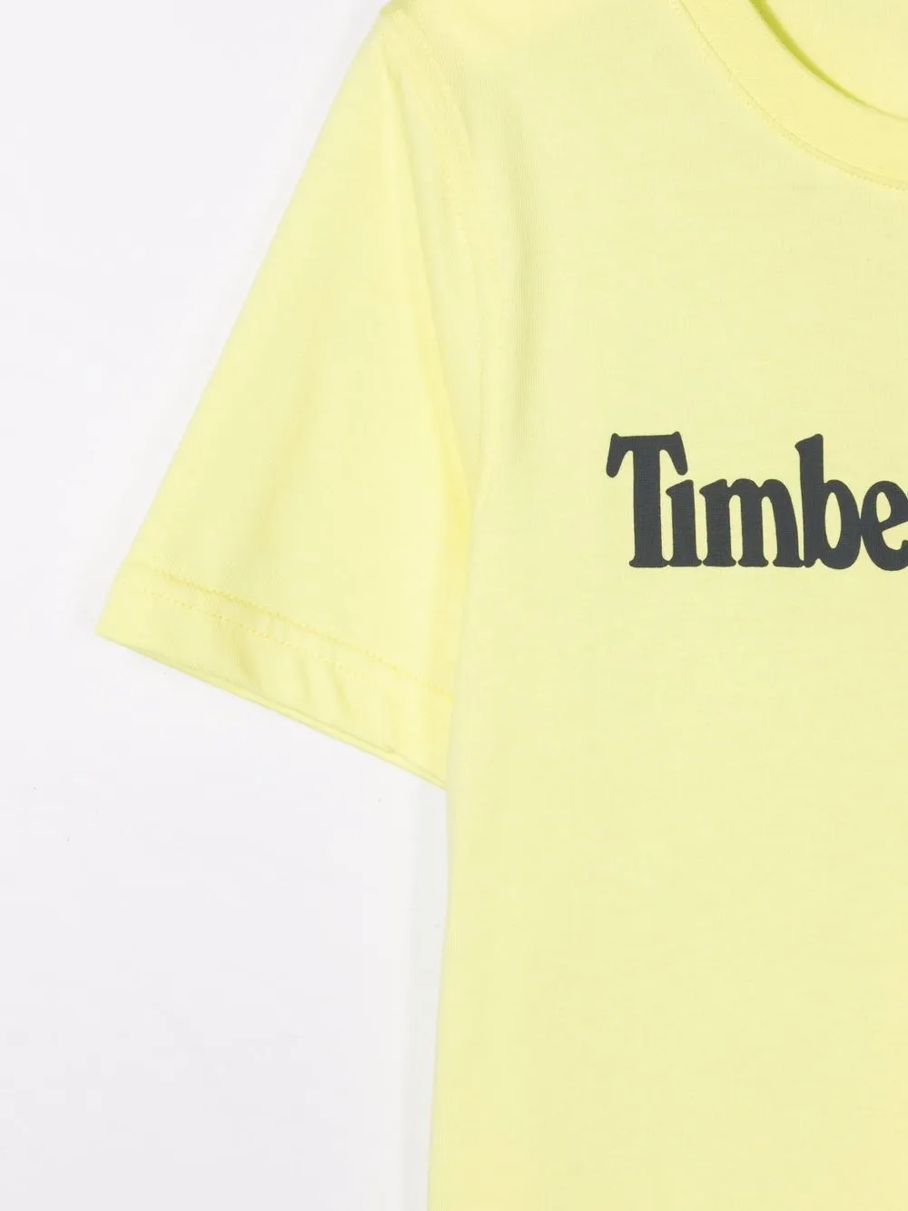 Timberland Logo-pront Cotton T-shirt In Yellow