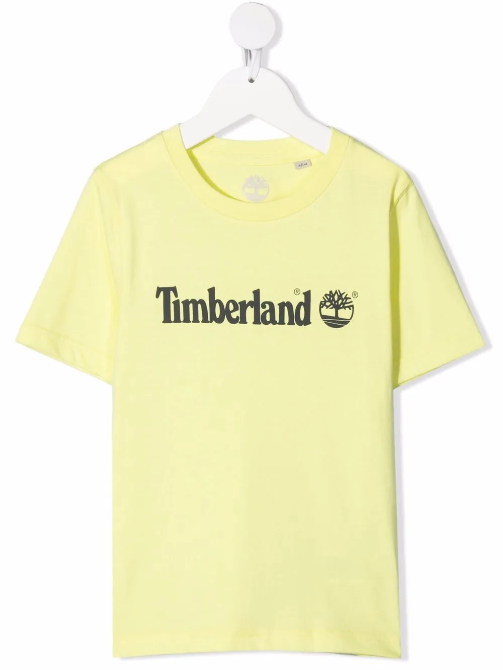 Timberland Logo-pront Cotton T-shirt In Yellow