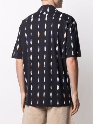 feather-print short-sleeve shirt展示图