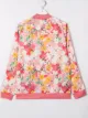 Image 2 of adidas Kids TEEN floral-print logo-print track jackets