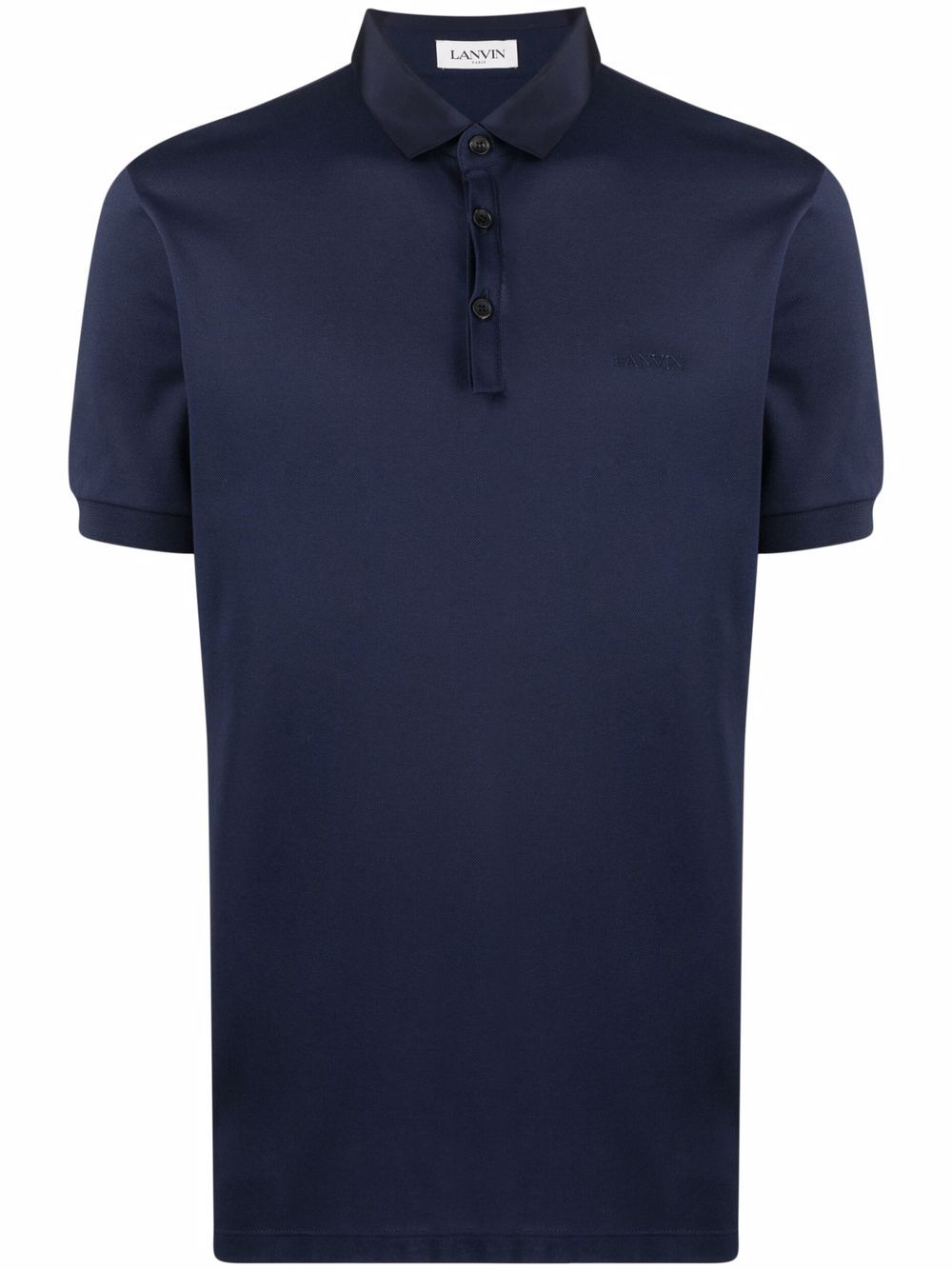 

Lanvin playera tipo polo con logo bordado - Azul